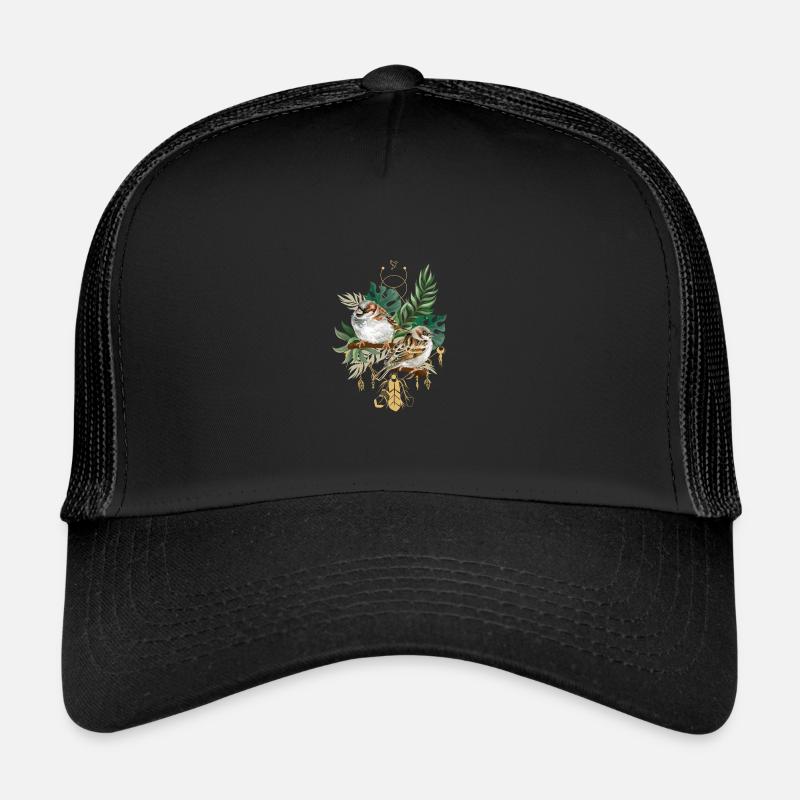 Fleur tropicale oiseau d’été cadeau méditation Casquette trucker 