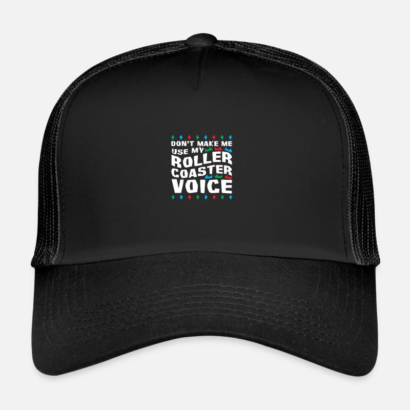 Achterbahn Freizeitpark Vergnügungspark Trucker Cap