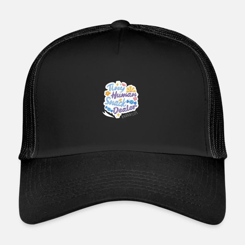 Nanny Babysitterin Tagesmutter - Trucker Cap - Schwarz/Schwarz