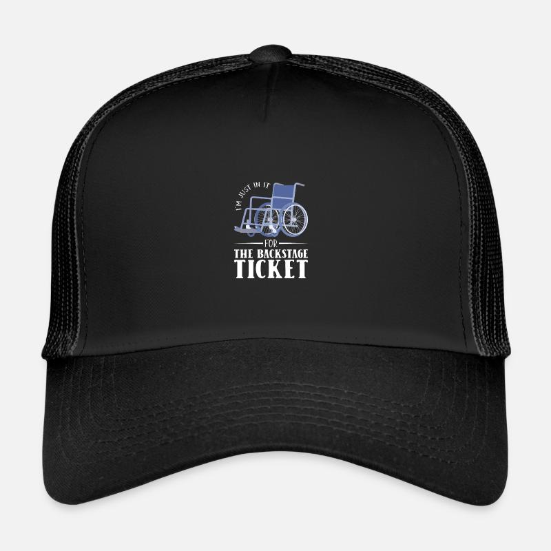 Rollstuhl Rollstuhlfahrer Trucker Cap