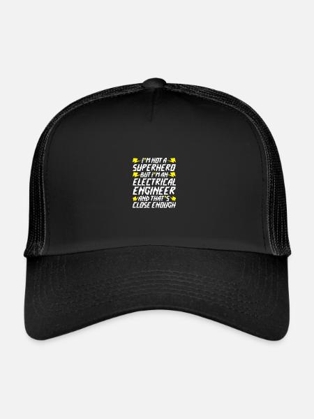 Elektriker - Trucker Cap - Schwarz/Schwarz
