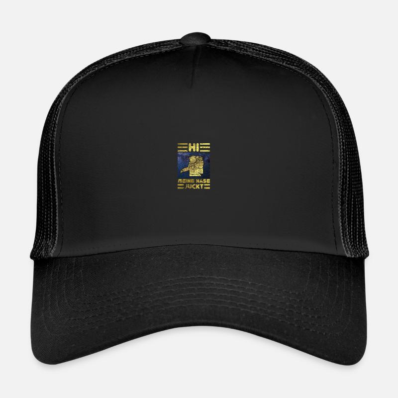 Astronaut und Cosmonaut Raumfahrer - Trucker Cap - Schwarz/Schwarz