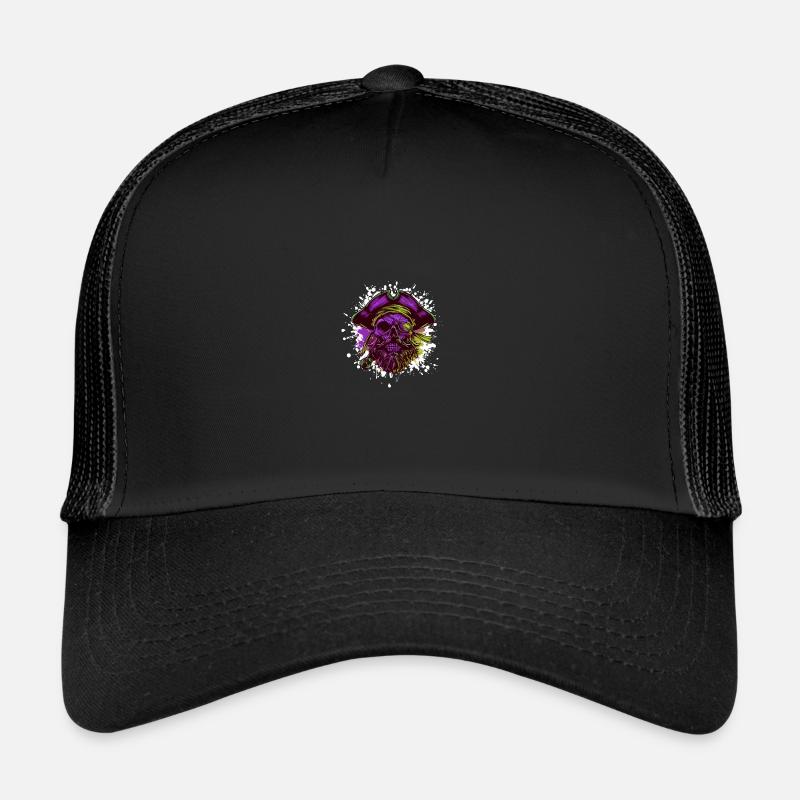 Capitaine Crâne de pirate Casquette trucker 
