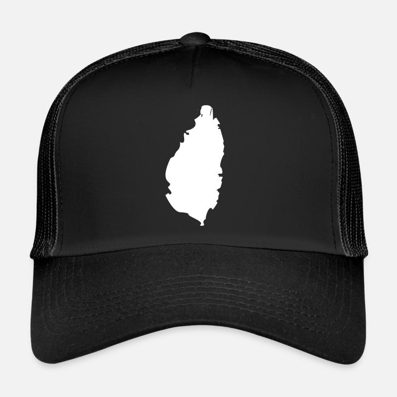 Saint Lucia map flag Trucker Cap