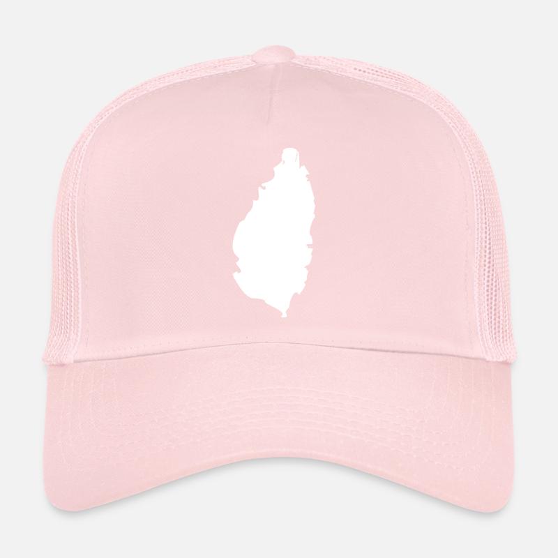 Saint Lucia map flag Trucker Cap