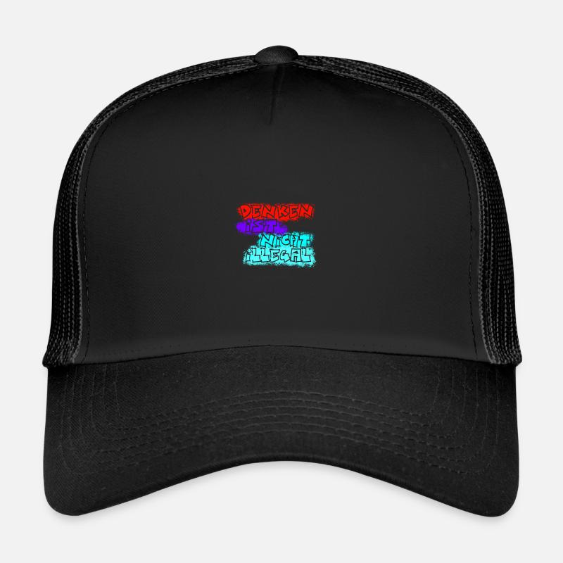 denken nicht illegal rot Trucker Cap