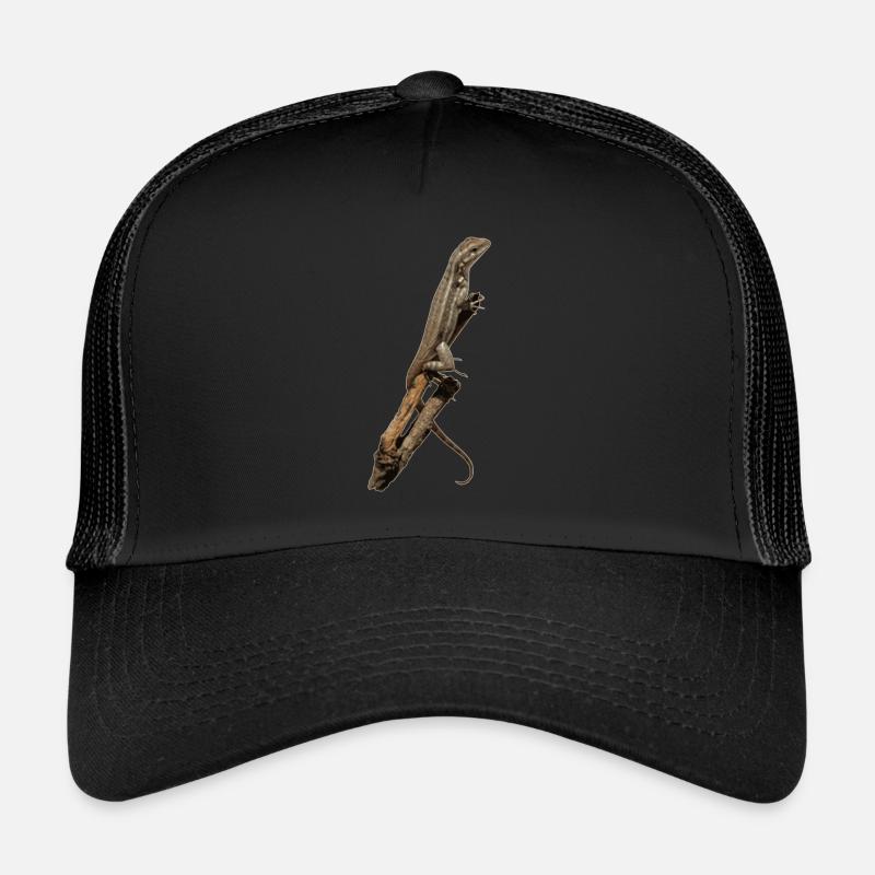 Kleine Eidechse will hoch hinauf Trucker Cap