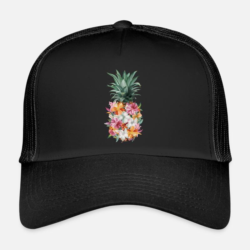 Ananas Fruit tropical hawaïen Casquette trucker 