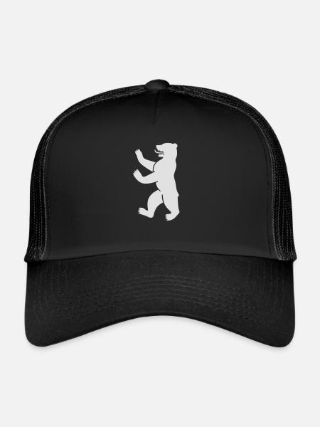 Berliner Bär - Trucker Cap - Schwarz/Schwarz