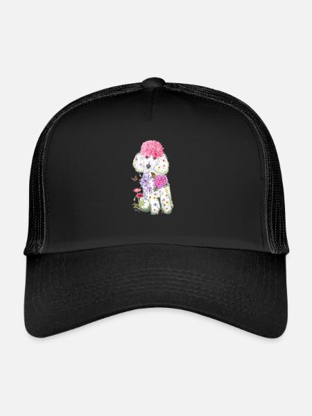 Spring poodle - Trucker Cap - black/black - Front