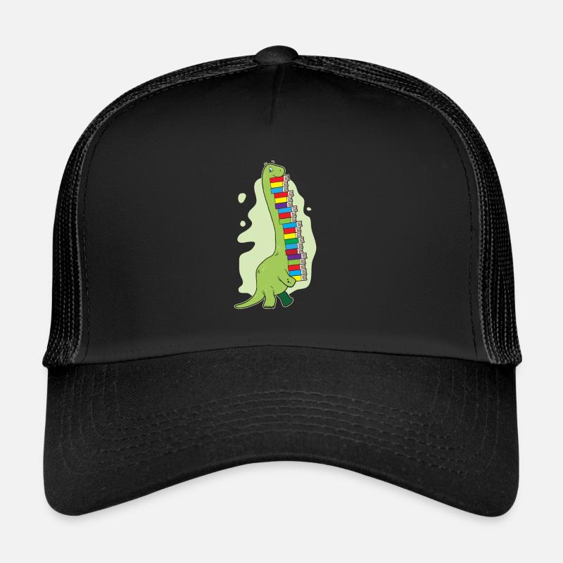 Idée de cadeau de Dino de Bookworm mignon de livre de lecture de dinosaure Casquette trucker 