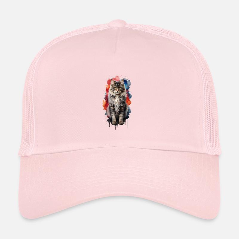 Chat des forêts norvégiennes Casquette trucker 
