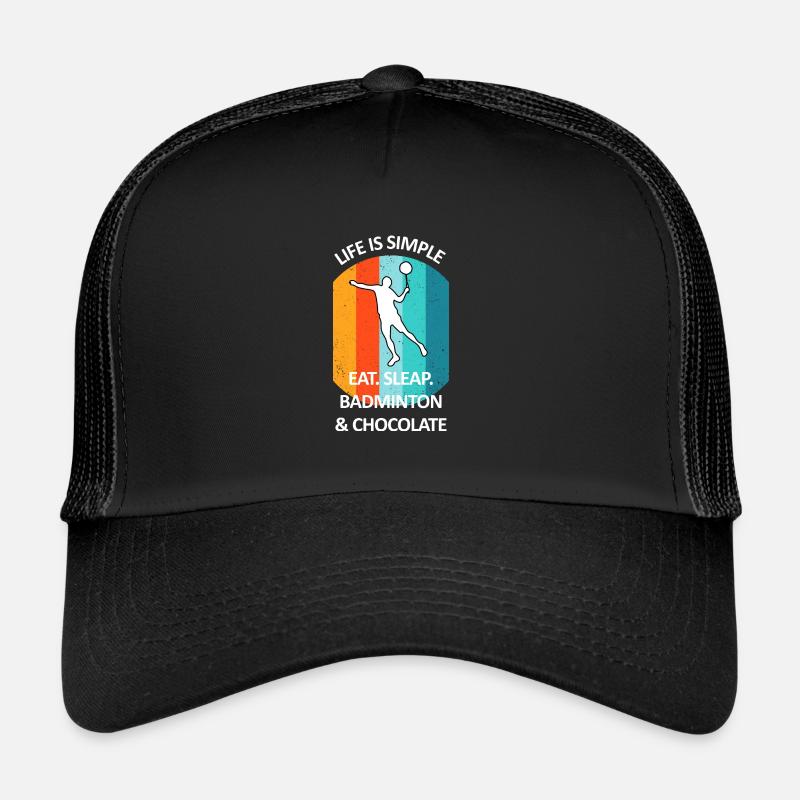Badminton Badminton Badminton Player Chocolate Trucker Cap