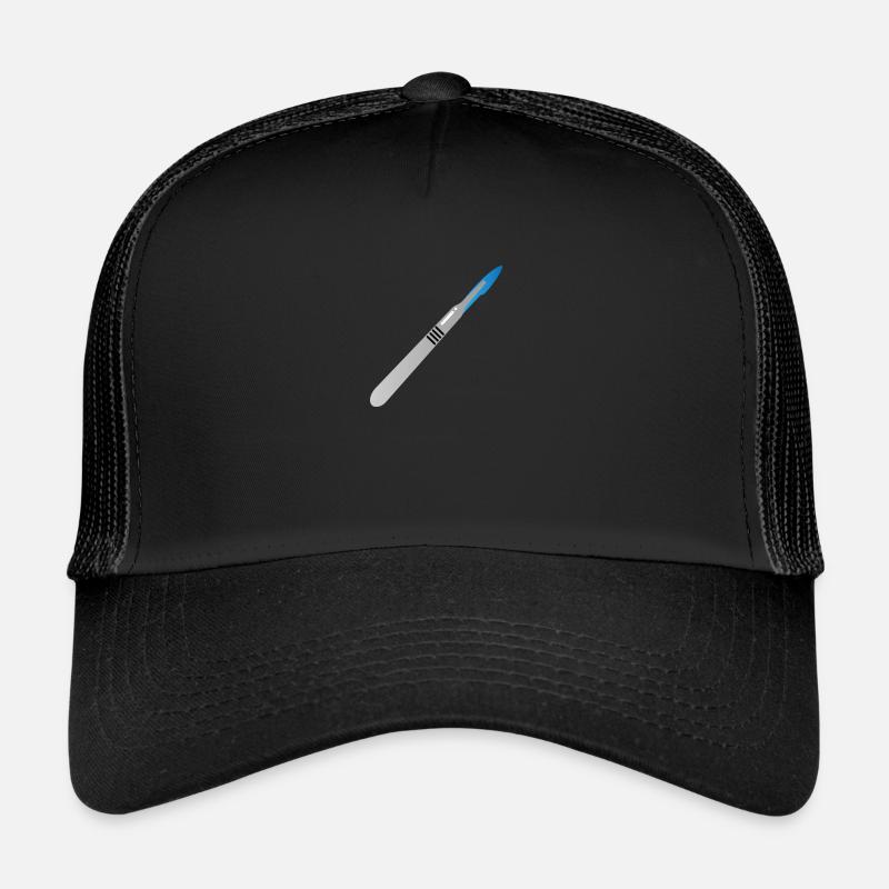 Skalpel - Trucker Cap - Schwarz/Schwarz