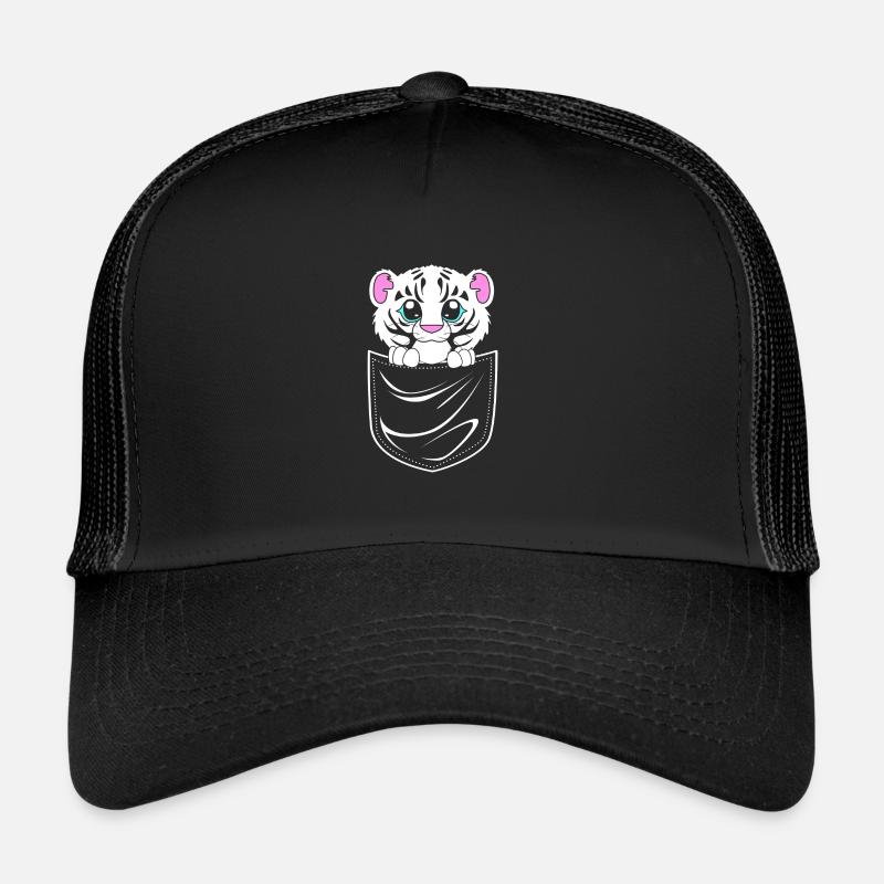 Weißer Tiger Trucker Cap