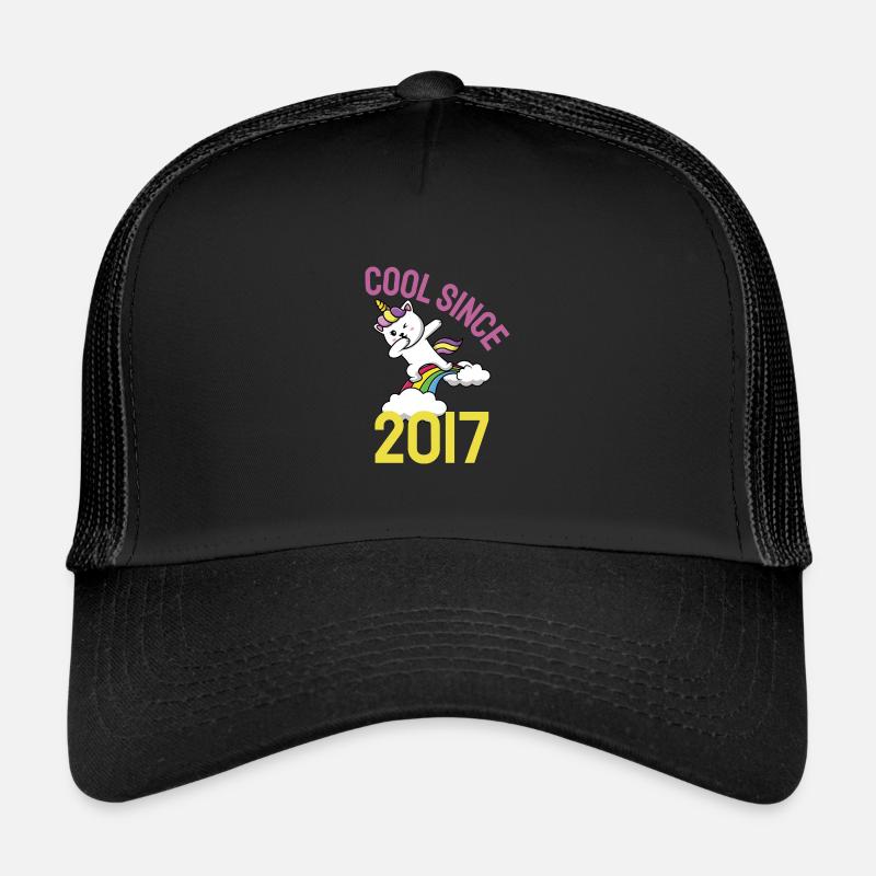 Cool depuis 2017 Dabbing chat 5ème anniversaire Casquette trucker 