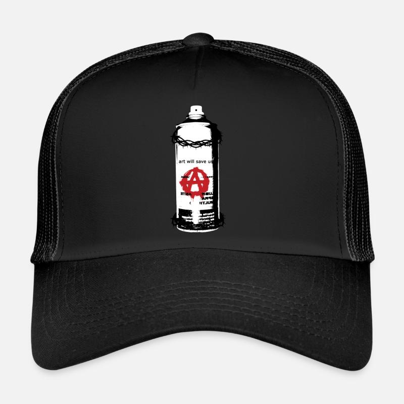 Anarchie - Trucker Cap - Schwarz/Schwarz