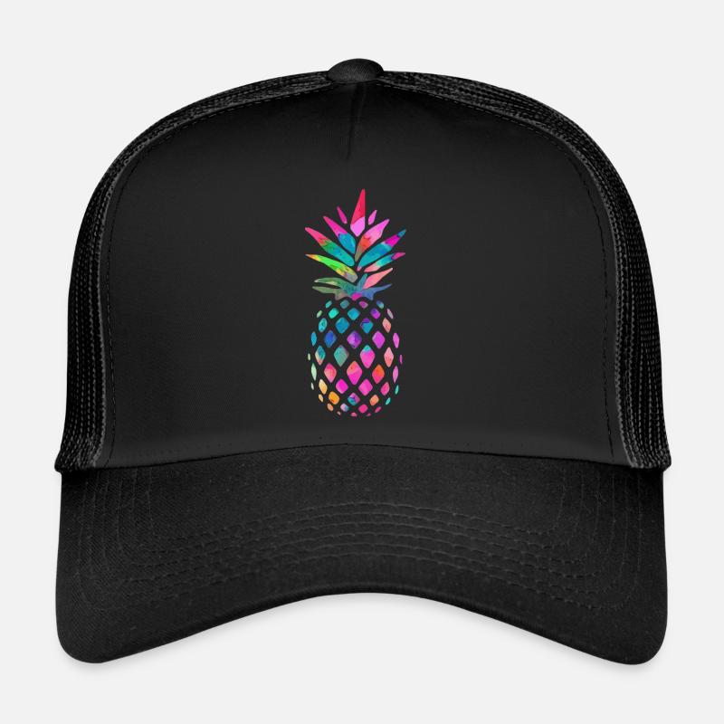 Ananas arc-en-ciel Casquette trucker 