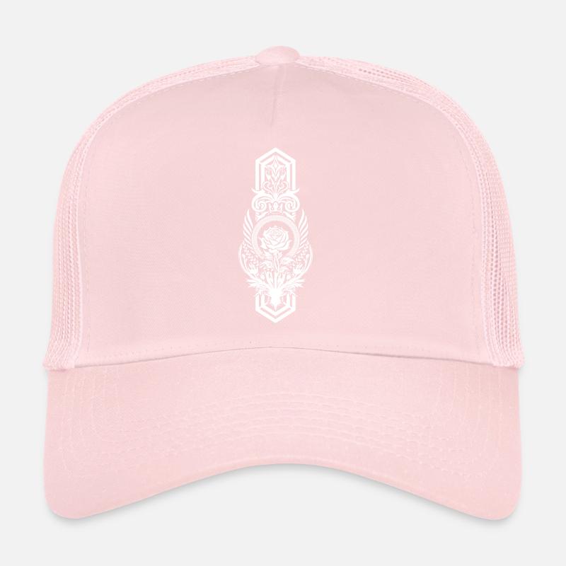 Pink medieval banner Trucker Cap