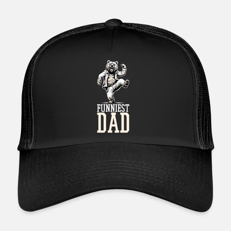 Lustigster Vater tanzender Bär Geschenk Trucker Cap