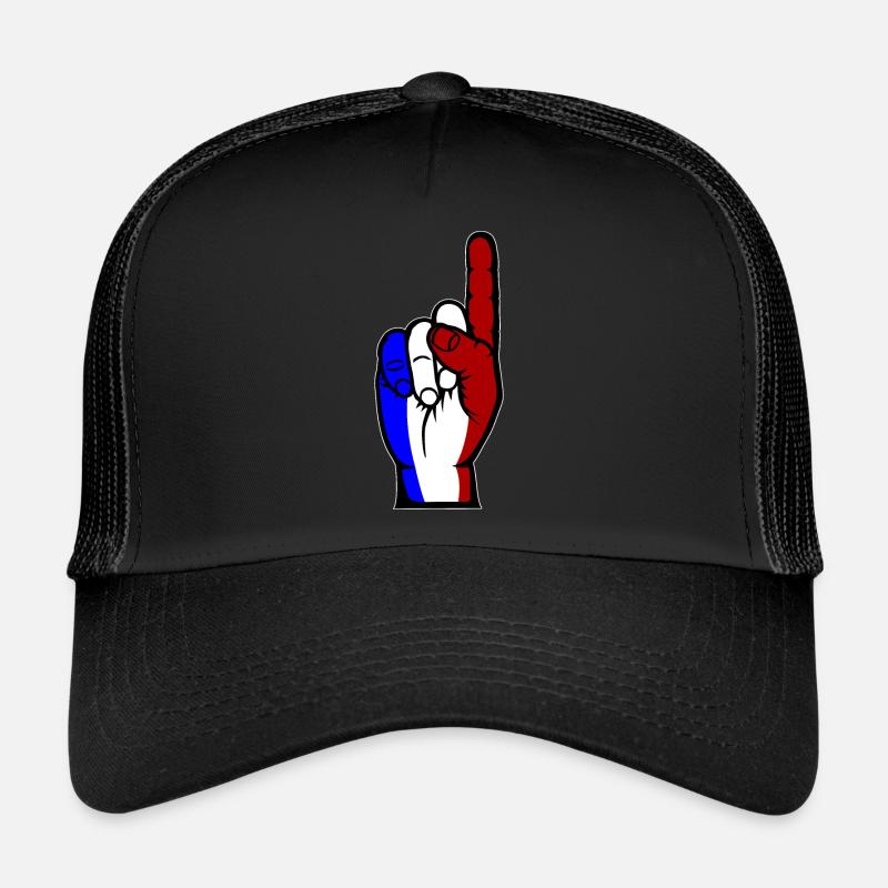 Frankreich Flagge Nummer 1 used used Trucker Cap