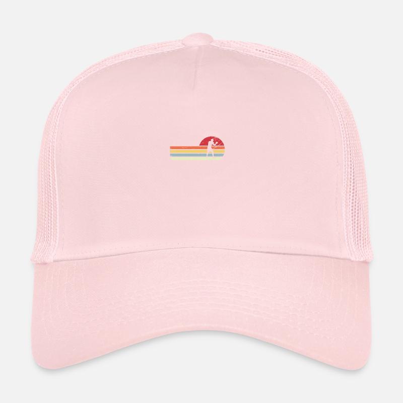 Sun and Retro Lines - Guy Boxing - Trucker Cap
