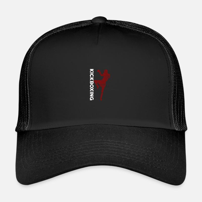 Cooles Kickboxen Kickboxer Kickboxen Sport Kampfsp - Trucker Cap - Schwarz/Schwarz