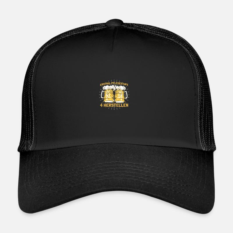 Biertrinker Bier Erstmal Pflegestufe 4 herstellen Trucker Cap