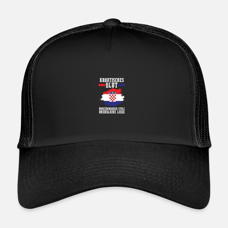 Kroate Kroatisch Kroatien Trucker Cap