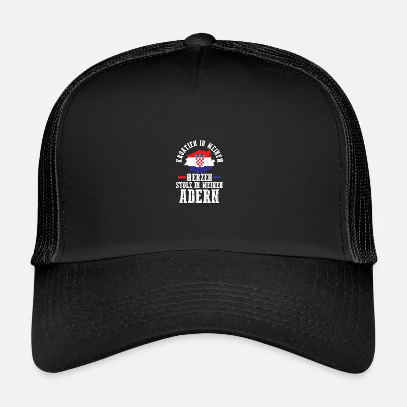 Croate Croate Croatie Casquette trucker 