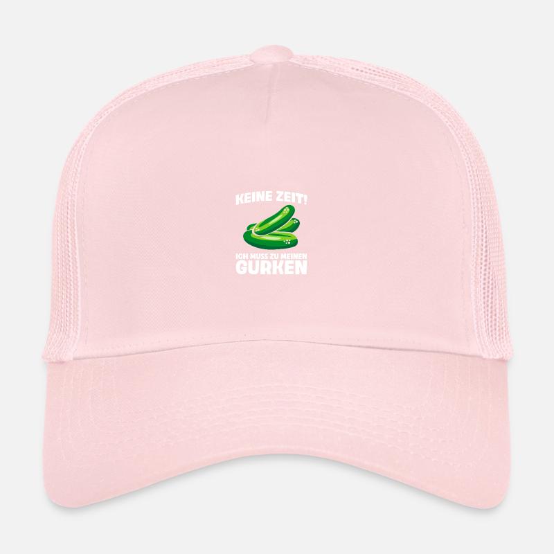 Pas le temps! Drôle de concombre cornichon amateur de concombre Casquette trucker 