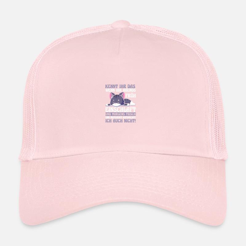 Faulenzer Langschläfer Motivation Katze Trucker Cap