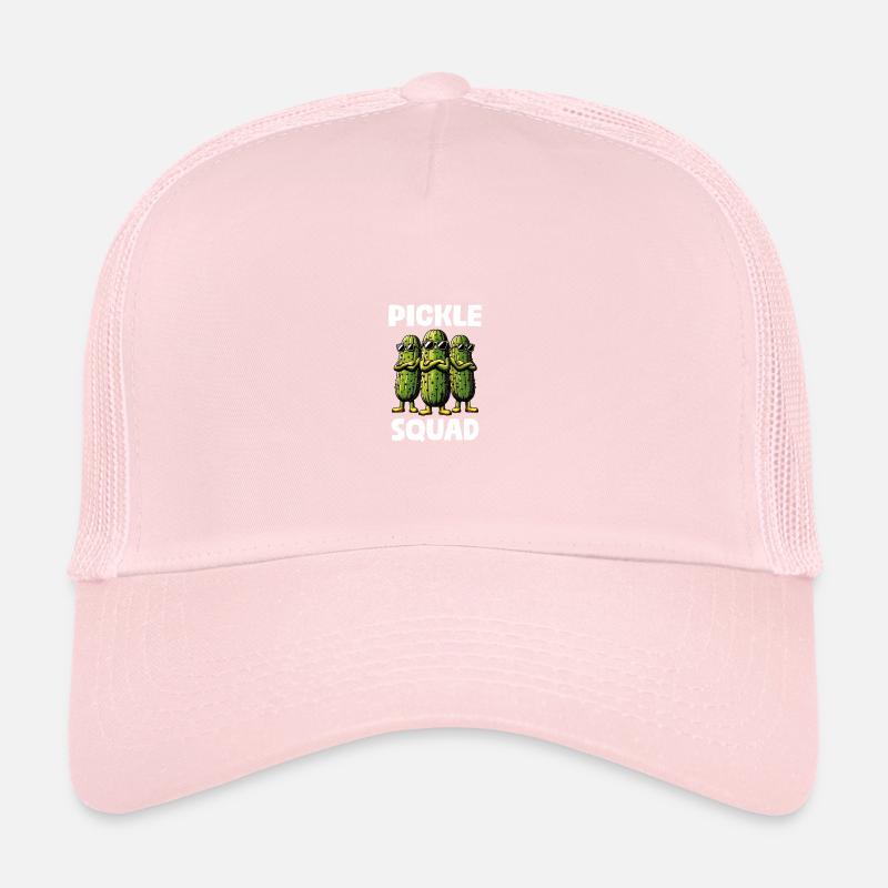Pickle Squad Concombre drôle Cornichon Amateur de concombre Casquette trucker 