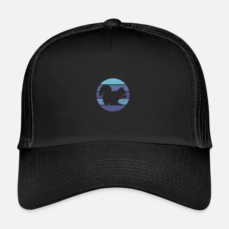 Eichhörnchen - Trucker Cap - Schwarz/Schwarz