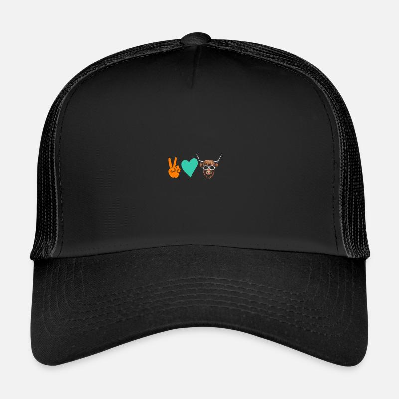 Cow Cattle Highland Cattle Trucker Cap