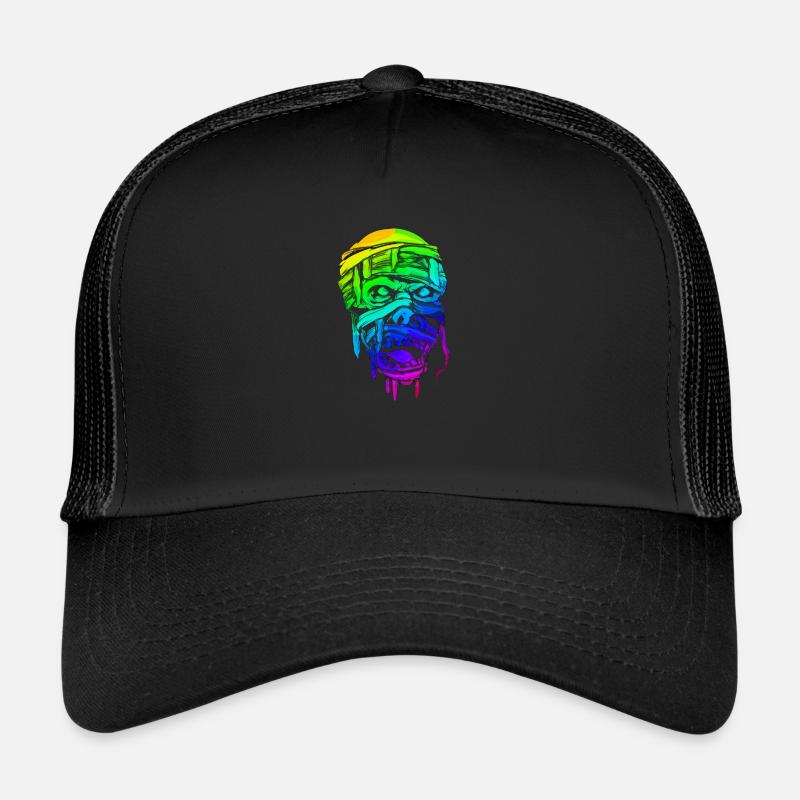 Mummy | Egypt | Horror | Creepy - Trucker Cap - black/black