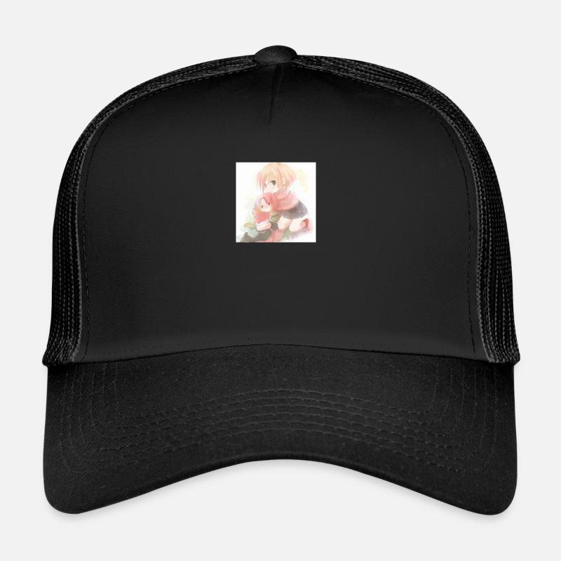 Anime - Casquette trucker  - noir/noir
