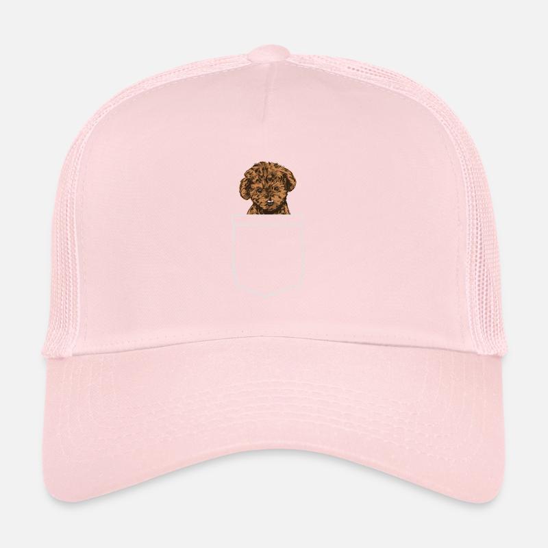 Cadeau de chien de compagnie de poche de poitrine de caniche de jouet de caniche Casquette trucker 