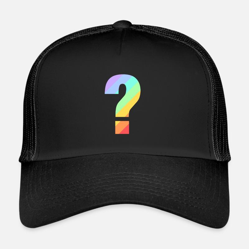 Regenbogen Fragezeichen Trucker Cap