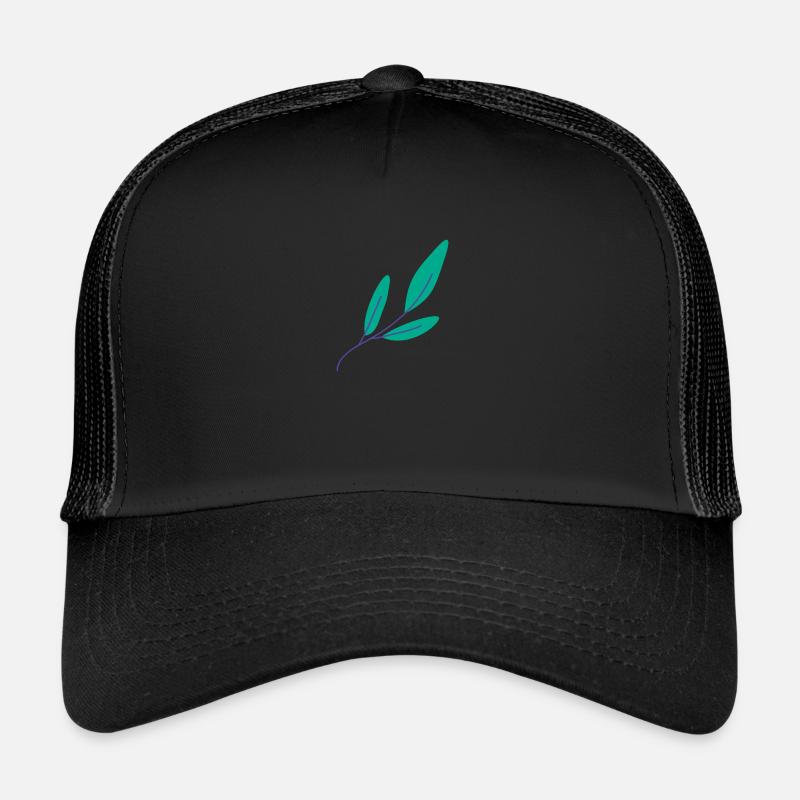 Nature Tree Trees Natural Wilderness Gift - Trucker Cap - black/black