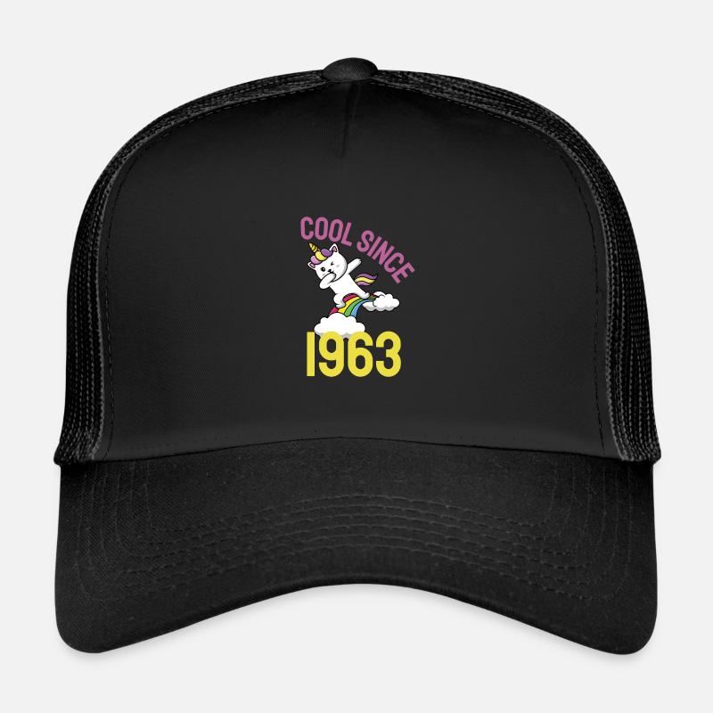 Cool seit 1963 Dabbing Katze 60. Geburtstag Trucker Cap