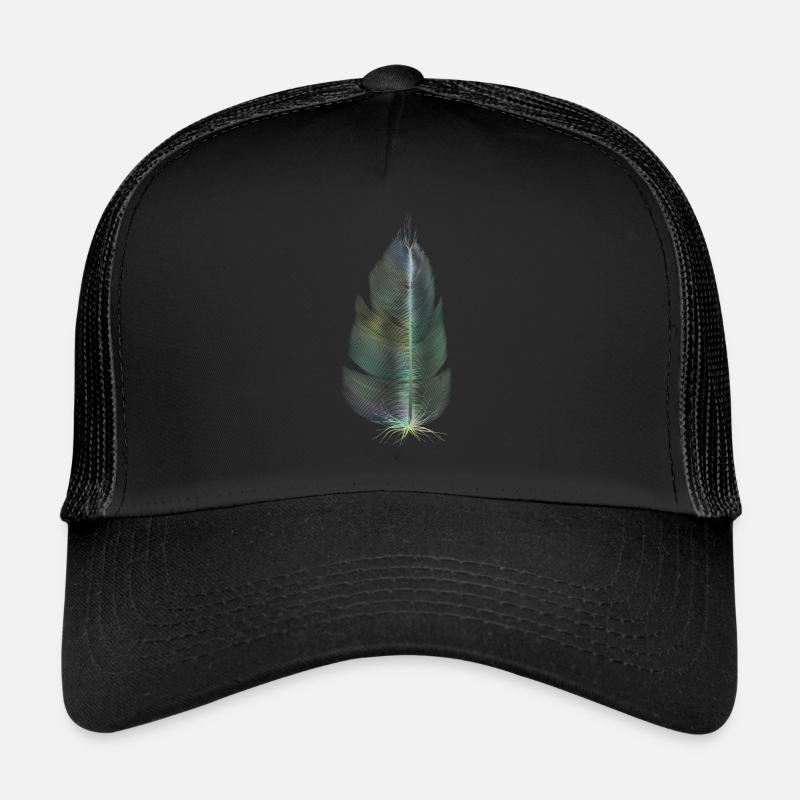 colored feather Trucker Cap