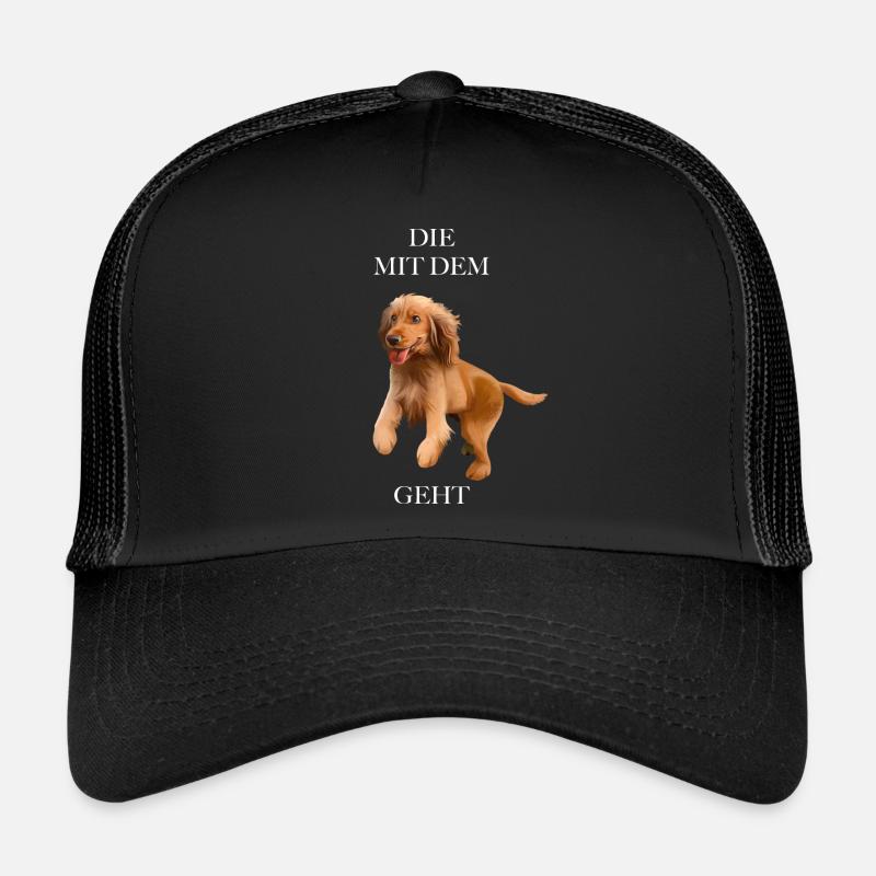Die mit dem Hund geht/ Cocker Spaniel Trucker Cap