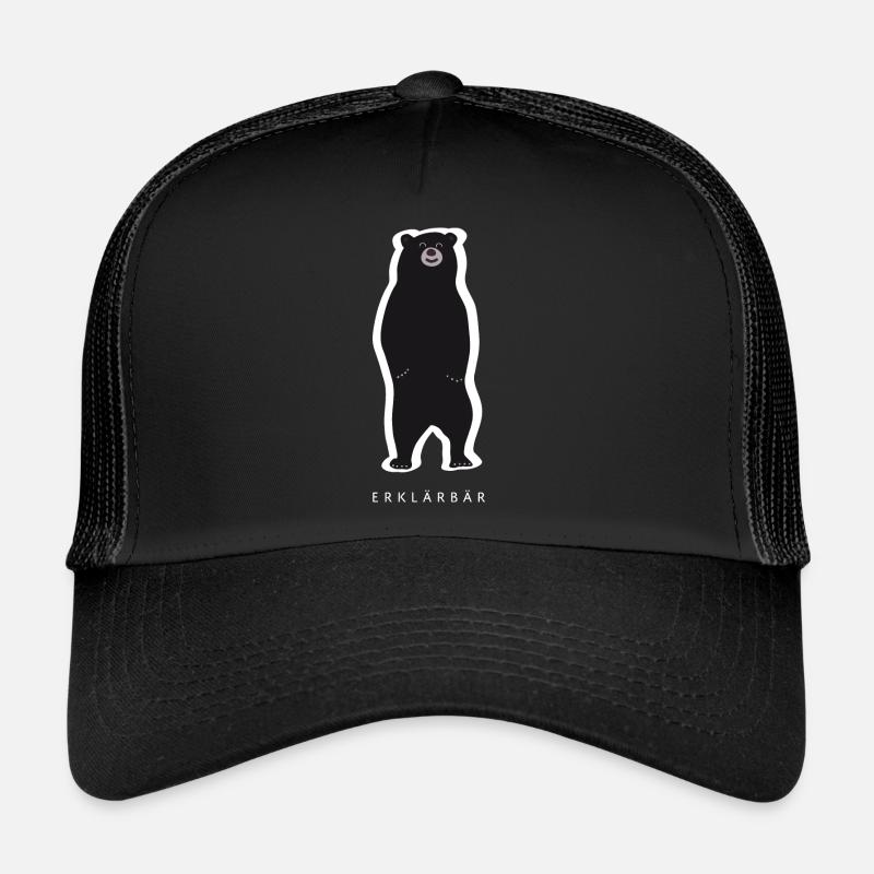 Bear Explainer Brown Bear Gift for Bear Friends Trucker Cap