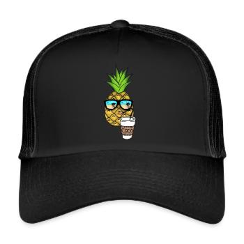 Urlaub - Trucker Cap - Schwarz/Schwarz - Vorne