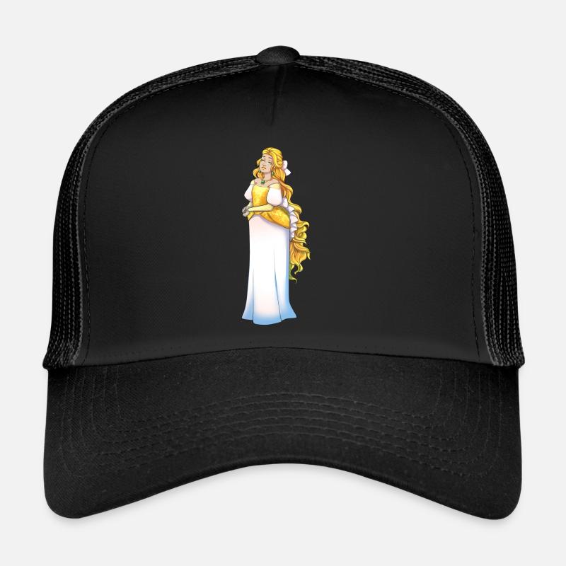 Goldmarie - Trucker Cap - Schwarz/Schwarz