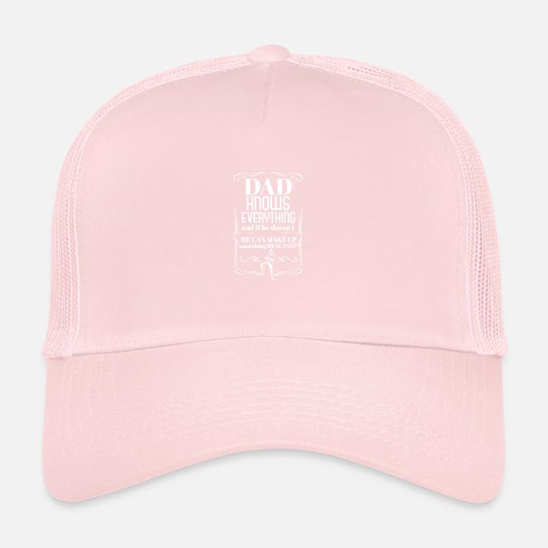 Trophy Dad Knows Everything Husband Know It All Trucker Cap