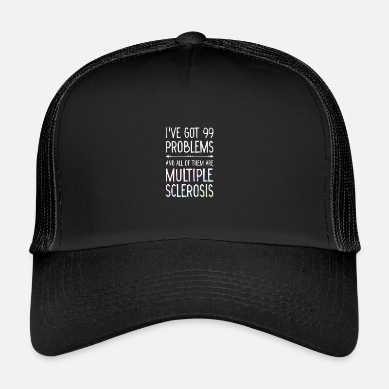 Behinderung Behindert Geschenk Handicap - Trucker Cap - Schwarz/Schwarz