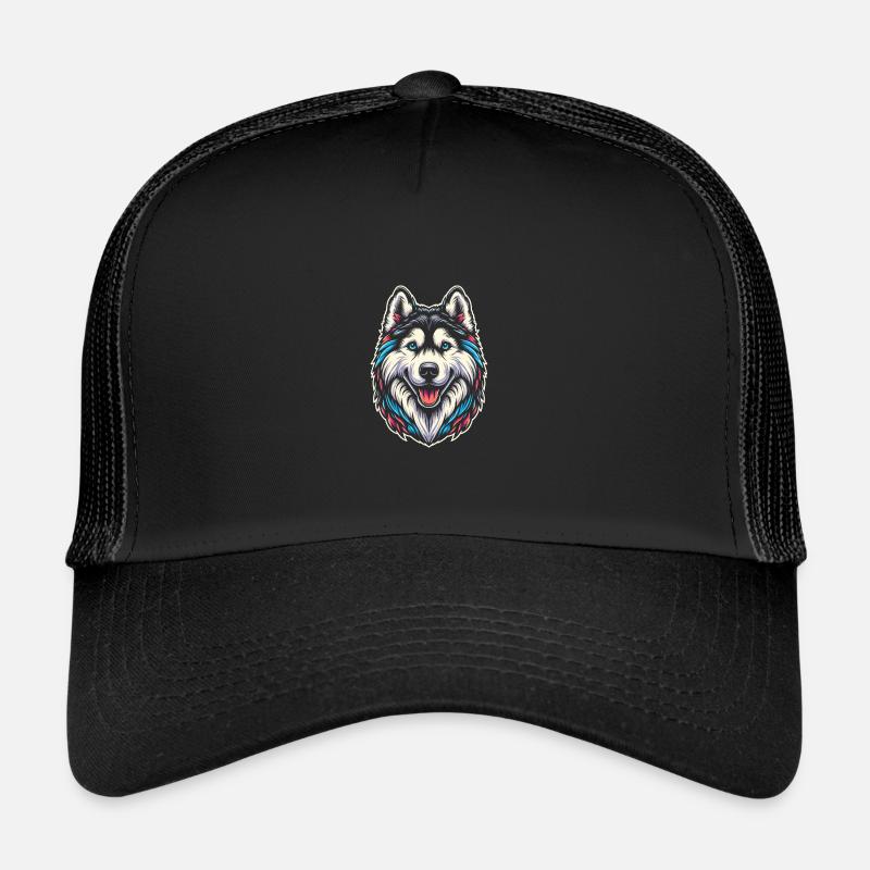 Siberian husky Casquette trucker 