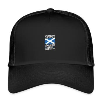 Ecossais Ecosse Ecosse Ecosse - Casquette trucker  - noir/noir - Devant